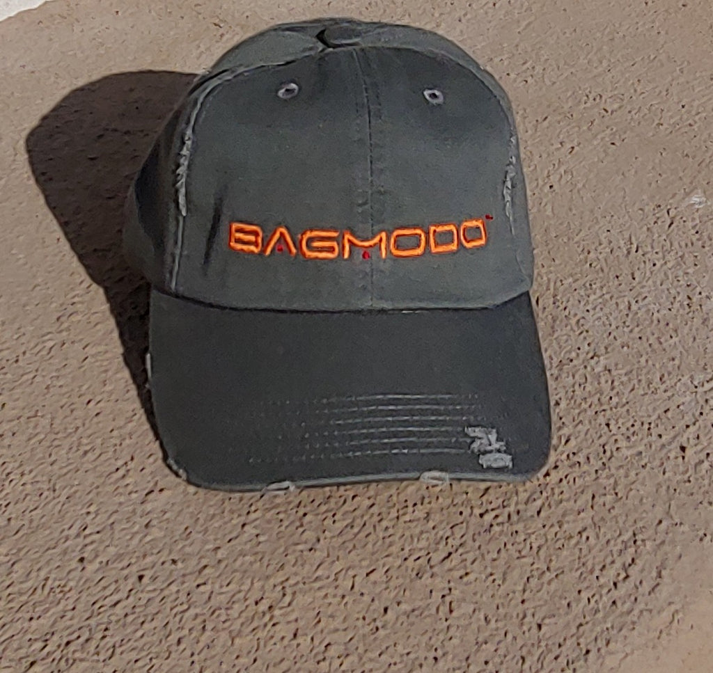 BAGMODO® Distressed Light Olive Cap